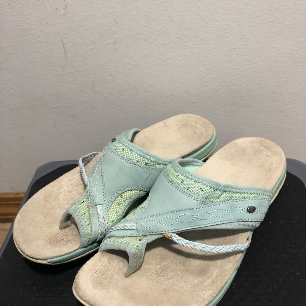 Merrell Hollyleaf Women’s Mint Green Sandals Slides Capri Size 8 - Picture 11 of 15